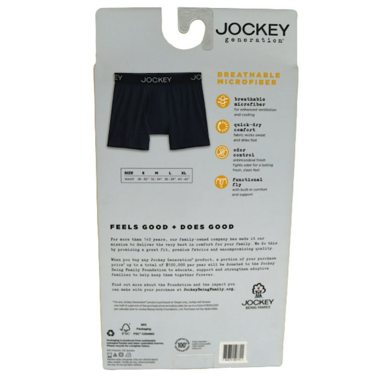 Jockey Generation Men's Micro Stretch Boxer Briefs, 3-Pack - XL