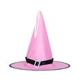 thumbnail image 3 of Billuyoard Decoración de Halloween, sombrero de bruja, luces LED, sombrero de de Halloween para niños, suministros de decoración para Iluminación navideña rosado, 3 of 6
