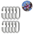 thumbnail image 2 of Carabiner Spring Snap Hook 304 Stainless Steel Heavy Duty Carabiner Clip 5 Pack, 2 of 4