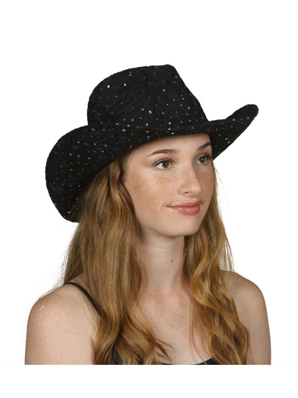 TopHeadwear Glitter Sequin Trim Cowboy 
