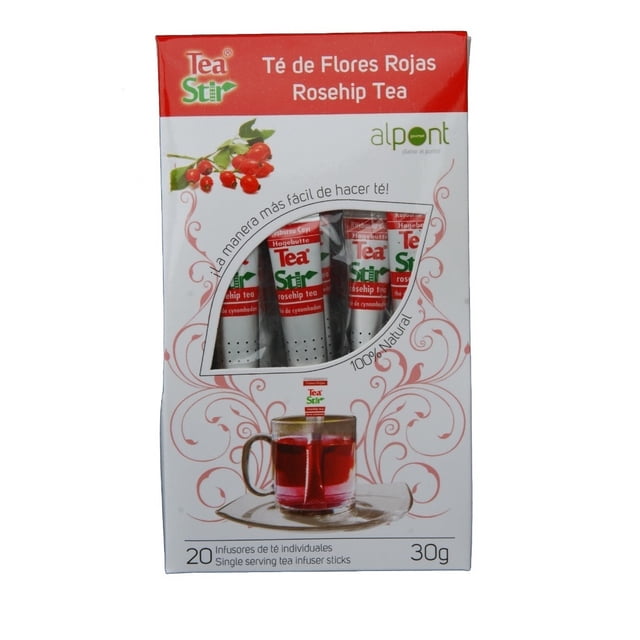 Té Stir Alpont Flores Rojas Stick 20 Piezas 30g