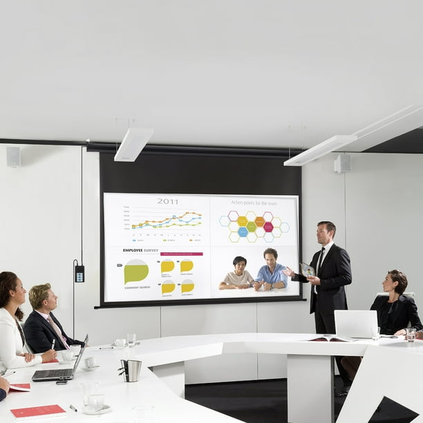 Excelvan 120inch 169 1.2 Gain Wall Ceiling Electric Motorized HD