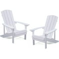 thumbnail image 5 of Royalcraft Adirondack Chairs Set of 2, Outdoor Weather Resistant Plastic Fire Pit Chairs, 350 LBS Patio Adirondack Chair for Easy Assembly, White, 5 of 10
