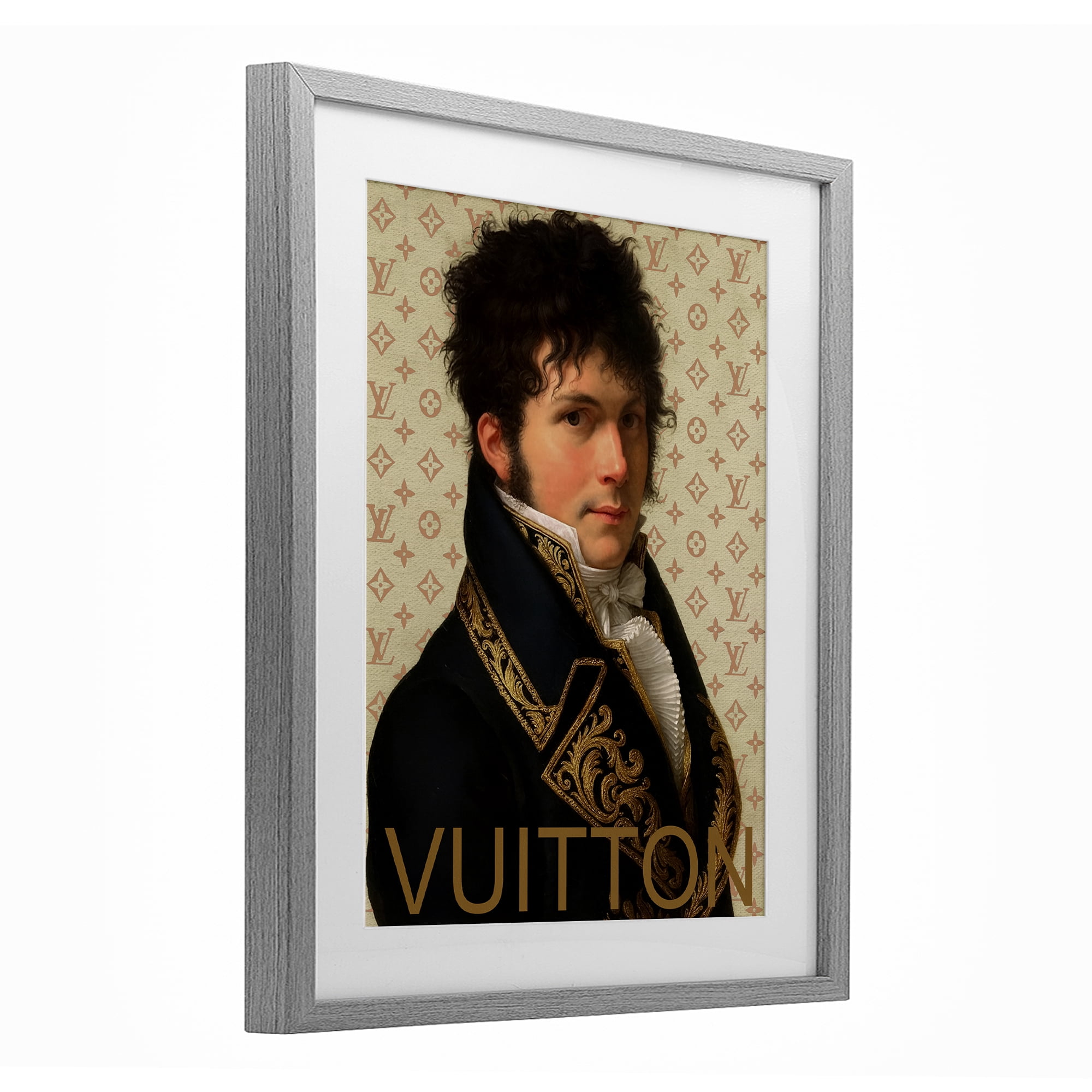 Stupell Industries Glam Gentleman In Spring Gray Framed Print Under Glass, design by Grotto Studios