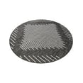 thumbnail image 4 of Unique Loom Outdoor Modern Collection Area Rug - Tambor (10' Round Charcoal Gray/Ivory), 4 of 11