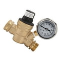 thumbnail image 3 of Brass Adjustable RV Water Pressure Regulator Valve 3/4" NH Thread Oil Water Reducer for Camper, 3 of 11