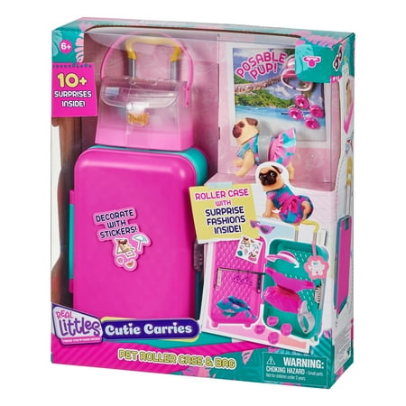 Real Littles, Collectible Micro Suitcase, Micro Puppy Carrier with 1 Micro Puppy and 12 Micro Working Toy Accessories!, Ages 6+