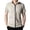 White, variant on Joernso Men Summer Shirt Cardigan Zipper Closure Stand Collar Solid Color Slim Fit Stretchy Good Breathability Casual Daily Wear Sport Tennis Golf Office Wear Jacket