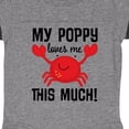 thumbnail image 3 of Inktastic My Poppy Loves Me Grandchild Boys or Girls Baby Bodysuit, 3 of 4