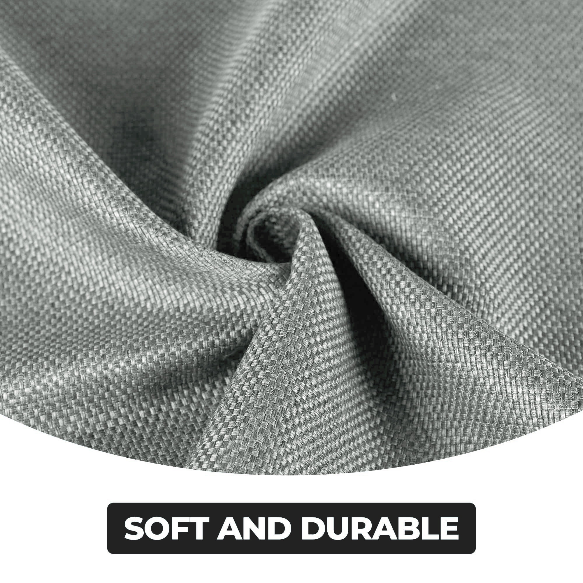 Superior Jaxon Blackout Curtains Set of 2, Grommet Header Curtain Panel Pair, 52"W x 84"L, Chrome