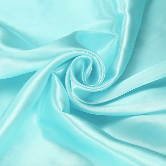 Blue Satin Fabric by the Yard, 2 Yards 60" Wide Silky Satin Fabric Solid Satin Cloth Fabric for Bridal Dress Wedding Decorations Crafts Sewing