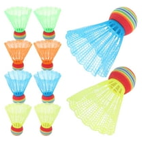 CATIEBYE Badminton Shuttlecocks Nylon Birdies, Colorful Plastic Shuttlecocks for Indoor and Outdoor Badminton, 12pcs Random Colors