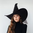 thumbnail image 2 of Sombrero de bruja HOMELEX para disfraz de Halloween para adulto, 2 of 8