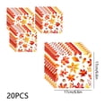 thumbnail image 2 of OANLKGI 20PCS Thanksgiving Paper Napkins 6.69 x 6.69 IN Pumpkin Fall Napkins Disposable Party Napkins for Dinner Table Restaurant Cafe Harvest Party Decoration Living Room Mantel Multicolor, 2 of 5