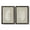 Barnwood Black, variant on Palm Oasis I - Premium Framed Canvas 2 Piece Set - Ready to Hang