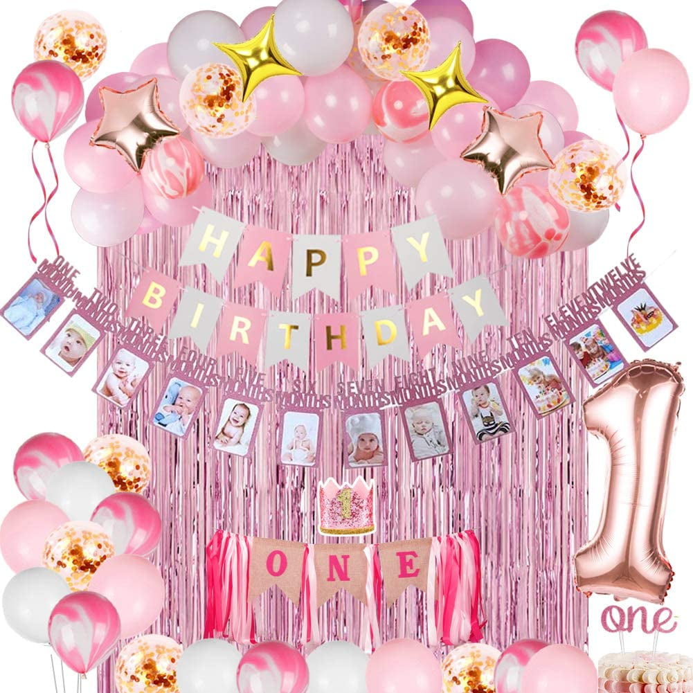 Details about   Unicorn Hanging Whirls 12 Pack 17" to 32" Foil Girls Birthday Party Decorations 