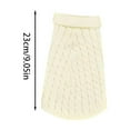 thumbnail image 3 of Knitted Dog Sweater with Turtleneck, Warm Winter Pullover Pet Clothing for Small, Medium and Large Dogs, Cozy Cold Weather Apparel for Puppies and Cats, 3 of 5