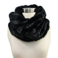 thumbnail image 2 of Black Faux Fur Infinity Neck Warmer Winter Scarf, 2 of 9