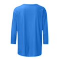 thumbnail image 5 of Aqestyerly Hauts de Noël pour Femmes Mode Féminine T-Shirt Imprimé de Noël Manches 3/4 Blouse Col Rond Hauts Décontractés, 5 of 5