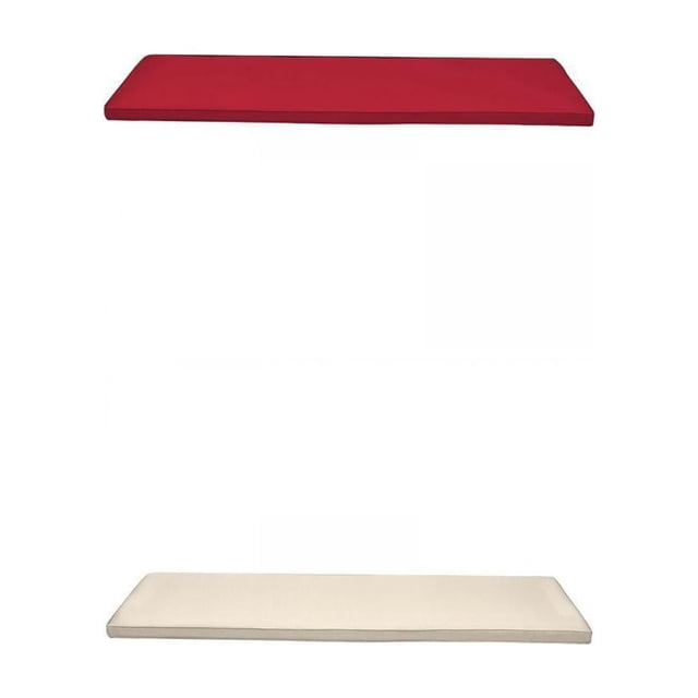 2 uds banco de jardín cojín para Patio asiento cojín Loveseat 3 plazas libre rojo