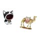 thumbnail image 5 of Estatua de gato, cuenco para llaves, figura decorativa, figura de camello, figura de escritorio, material de resina, adecuado para regalar, decoración, 5 of 8