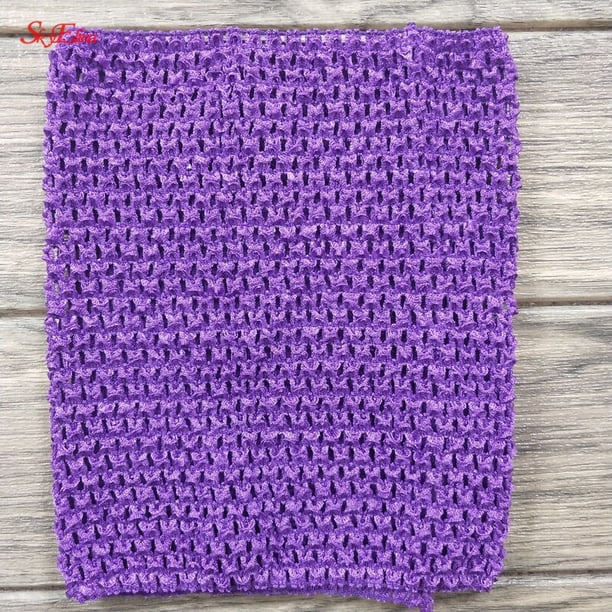Pecho de 9 pulgadas para niños, 23x20cm, 24 colores, diadema de ganchillo, tutú, Tops anchos, falda, vestido, 6Z