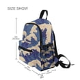 thumbnail image 3 of FORMRS School Backpack with Front Zippered Pocket 12" Student Travel Daypack, Blue Wave Pattern, 3 of 6