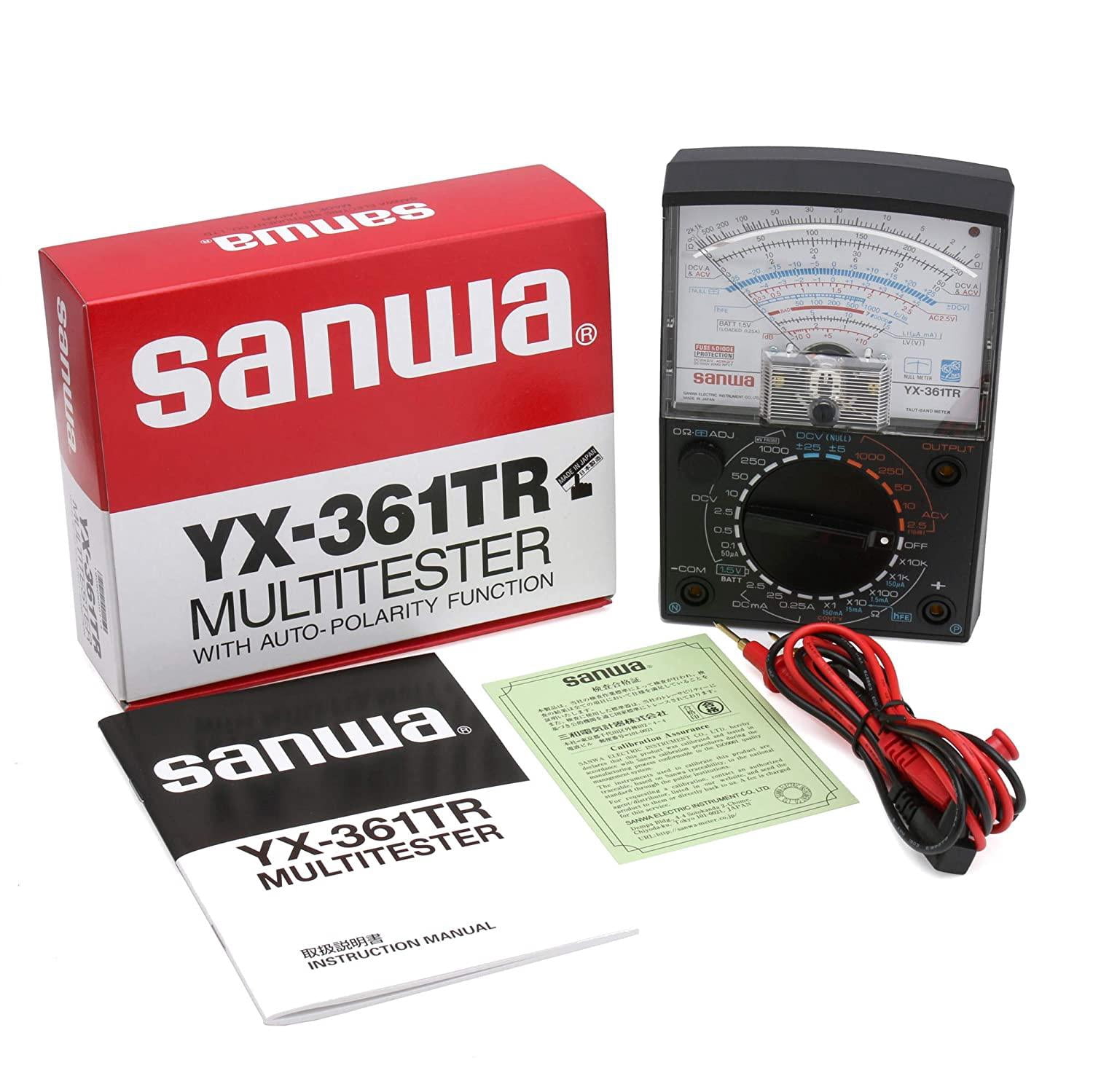 Sanwa YX361TR Analog Multimeter with Variety of Measurement Functions