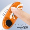 thumbnail image 4 of Pulidor De Uñas Eléctrico 3 En 1, Cortaúñas Automático, Cortador De Uñas, 2 Velocidades Ajustables Para Uso Doméstico, Naranja Y, 4 of 7