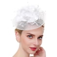 thumbnail image 1 of Coofit Fascinator Hat Dual-use Mesh Flower Creative Tea Party Hat Fascinator Hair Clip, 1 of 8