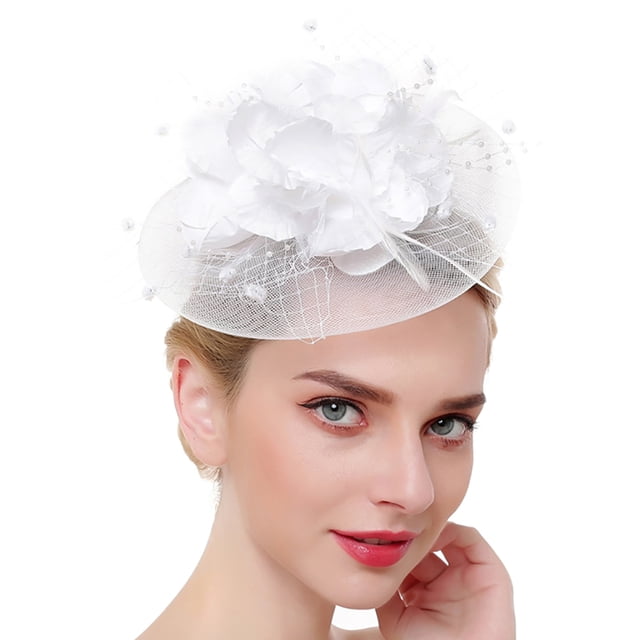 Coofit Fascinator Hat Dual-use Mesh Flower Creative Tea Party Hat Fascinator Hair Clip