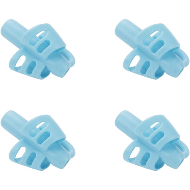 Bisbai 4 Pack Pencil Grips Pencil Grips for Handwriting Posture Correction Training Writing AIDS Handwriting Aid Tools Assorted Pen Grips Christmas Gifts,Blue