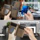 thumbnail image 4 of AutSpace Funda para Samsung Galaxy A56 5G, Bloqueo RFID, Cuero PU, Compatible con MagSafe, Billetera Desmontable 2 en 1 con Tarjetero, Soporte, Cubierta Protectora Magnética, Marrón, para Galaxy A56, 4 of 9