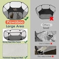 thumbnail image 3 of Corralito Pawaboo para Animales Pequeños Impermeable con Estructura de Acero Negra, 3 of 8