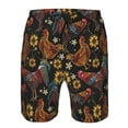 thumbnail image 4 of Kdxio Sunflower Rooster Pattern Mens Casual Shorts - Drawstring Summer Beach Sports Shorts for Men, 4 of 9