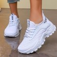 thumbnail image 5 of Pandaie Sneakers for Women Platform Running Tennis Shoes Comfortable Athletic Walking Gym Workout Non Slip Casual Shoes (White,9.5), 5 of 6