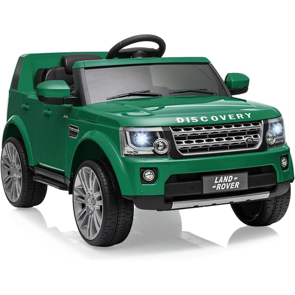 12V Licensed Land Rover Ride-On Car, 2x25W Motors, 4.5Ah Battery, 3 Speeds up to 4.5 MPH, Parent Remote, Spring Suspension, LED Lights