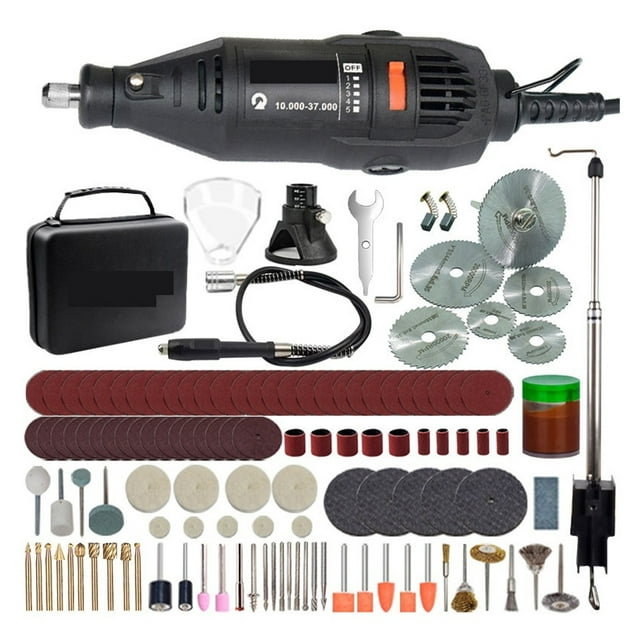 Mini Electric Drill Engraver Rotary Tool Polishing Machine 180W Power Tool Variable Speed Engraving Pen With Accessories ,Compact and Lightweight Portable