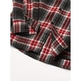 thumbnail image 3 of Burnside Chemise en Flanelle à Manches Longues Teinte en Fil, S, Rouge, 3 of 3