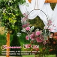 thumbnail image 3 of WHAMVOX 1Set Pink Plastic Wreath Pendant for Front Door Wreath Hoop with Iron Wedding Decor, 3 of 8