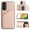 Rosegold, variant on Dteck Wallet Case for Samsung Galaxy A54 5G,Slim Lightweight PU Leather Flip Folio Purse Stand Phone Cover with Card Holder Slots Magnetic Closure Soft Silicone Bumper Case,Rosegold
