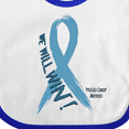 thumbnail image 4 of Inktastic We Will Win Against Prostate Cancer Ribbon Boys or Girls Baby Bib, 4 of 4