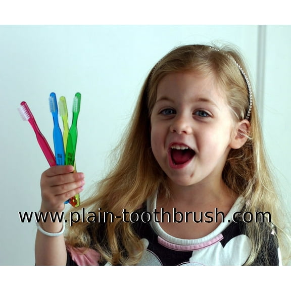 Sound Feelings Toothbrush - KIDS, Plain, Basic, Classic, Old-Fashioned 4-Pack