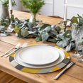 thumbnail image 6 of Round Placemats Yellow Block 15 inch Set of 2 Table Mats for Dining Table Modern Modern Art Heat Resistant Non-Slip Kitchen & Home Decorative Place Mat Set, 6 of 8