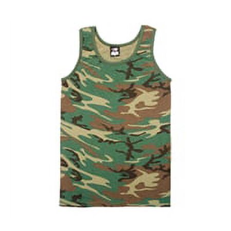 USAスタイル タンクトップ ウッドランド迷彩 ロスコ  Rothco Camo Tank Top BY USA