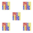 thumbnail image 2 of Sidaley Plantillas para pintar, plantilla del alfabeto, suministros de aprendizaje reutilizables para niños, diseño ahuecado Flexible Type2 NO2, 2 of 6