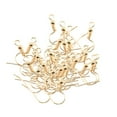 thumbnail image 2 of S SERENABLE 6x25 Pairs Ball & Coil Earring Hook Hook Ear Wire DIY Accs gold, 2 of 8