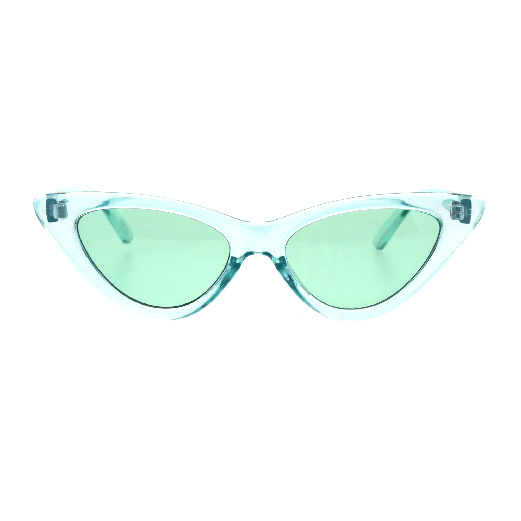 Womens Mod Half Rim Cat Eye 20s Retro Fashion Goth Sunglasses