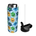 thumbnail image 2 of KLL Cartoon Monster Pattern 18OZ Water Bottle With Straw,Stainless Steel Sports Water Cup Flask Sports Water Cup Flask Wide Mouth Travel Thermal Mug, 2 of 8