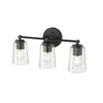 thumbnail image 3 of Millennium Lighting  Ashli 2/4 Light Vanity Light with Clear Honeycomb Glass Shades 3 Light - Matte Black, 3 of 5
